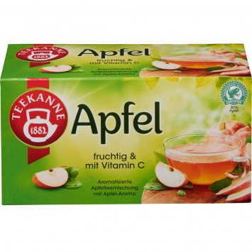 Teekanne Apfel Apfelteemischung fruchtig und mit Vitamin C 60g