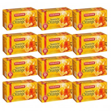 Teekanne Spanische Orange Ländertee fruchtig südländisch 50g 12er Pack