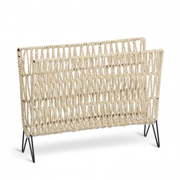 Zeitungsständer Eisen/Papier Boho