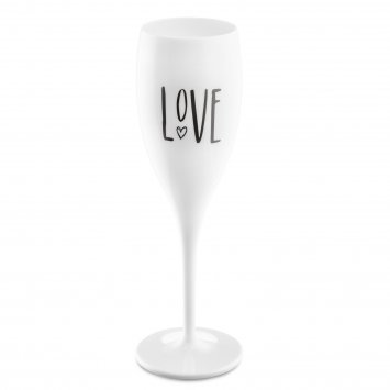 Sektglas 100 ml mit Druck CHEERS No. 1 LOVE