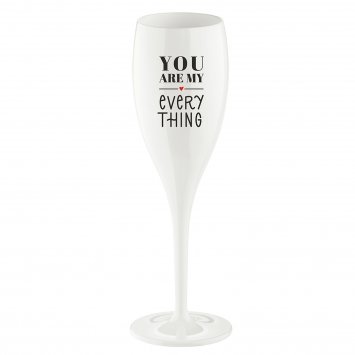 Sektglas 100 ml mit Druck CHEERS No. 1 YOU ARE MY EVERYTHING