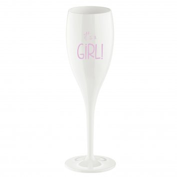 Sektglas 100 ml mit Druck CHEERS No. 1 IT'S A GIRL
