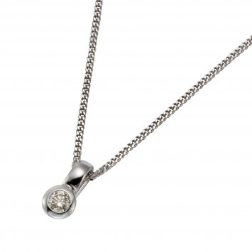 Halskette 585 Gold Brillant 0,20ct.