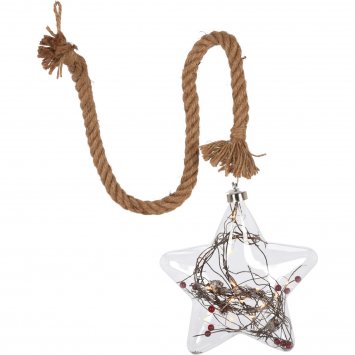 Hängedeko Glasstern LED
