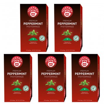 Teekanne Premium Pfefferminz erfrischender Kräutertee 45g 5er Pack