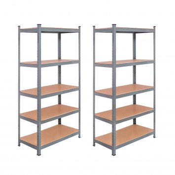 Mehrzweckregal Schwerlastregal 2er-Set