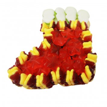 Fruchtgummi Weihnachts Winterstiefel mit rote Grütze Bären 350g