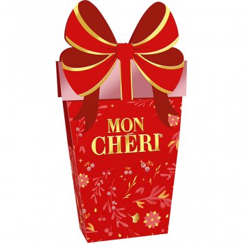 Mon Cheri Geschenk mit alkoholhaltigen Likör Kirsch Pralinen 126g