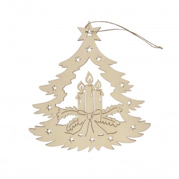 Dekohänger Holz Adventskerze