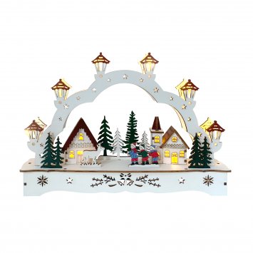 Schwibbogen Kinder mit Reh