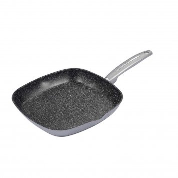 Grillpfanne 28 x 28 cm Metallic Silver