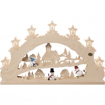 3D Schwibbogen Schneemann