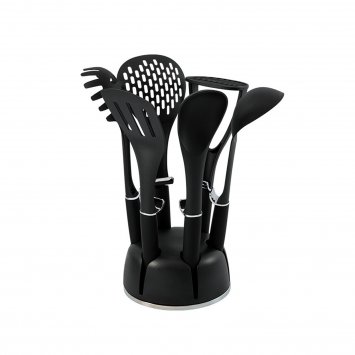 Küchenhelfer-Set 7-teilig Metallic Black