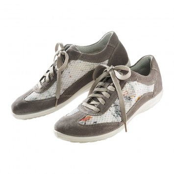 Schnürschuh mit Glitzereffekten