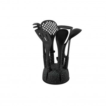 Küchenhelfer 7 teiliges Set Marble Black