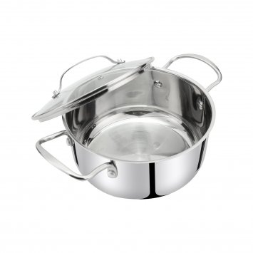 Bratentopf mit Deckel Radiant Silver 24 cm