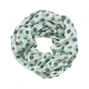 Loop-Schal mit Blumenmuster