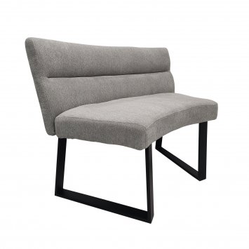 Runde Bank Liron Grau