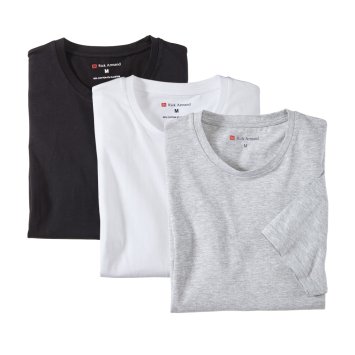T-Shirt in Stretch-Qualität im 3er-Set