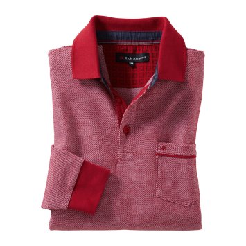 Piqué-Shirt mit Strukturoptik