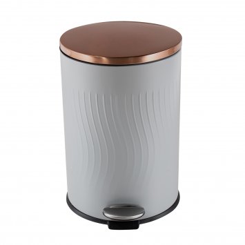 Treteimer Jannik 20 Liter Grau Kupfer