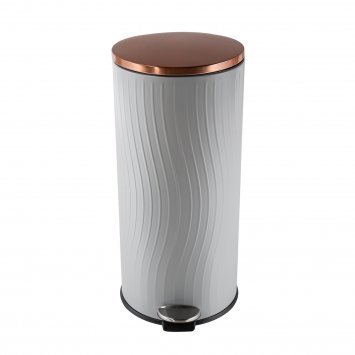 Treteimer Jannik 30 Liter Grau Kupfer