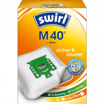 Swirl M40 EcoPor Staubsaugerbeutel gegen allergenen Feinstaub