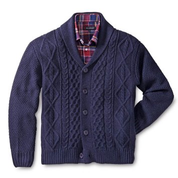 Struktur-Strickjacke
