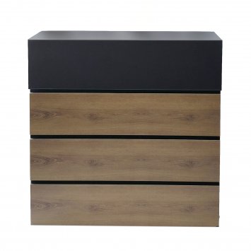 Briefkasten Amin Holzoptik mit Zeitungsfach