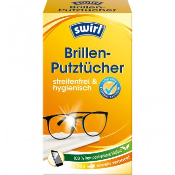Swirl Brillenputz-Tuch Spenderbox
