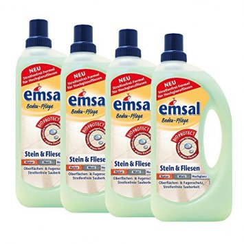 Emsal Bodenpflege Stein und Fliesen für Oberflächen 1000ml 4er Pack