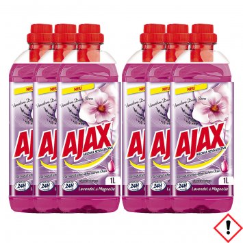 Ajax Allzweckreiniger Lavendel und Magnolie 1000 ml 6er Pack