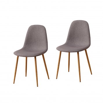 Esszimmerstuhl 2er Set Savannah W Grau