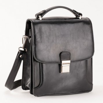 Rindsleder-Herrentasche mit RFID