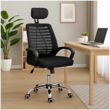 Drehstuhl mit Kopfstütze Terry