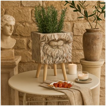 Pflanzgefäß Apollon Blumenkübel Mund