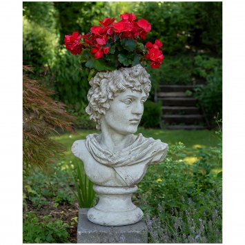 Pflanzgefäß Apollon Büste Ares