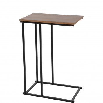 Beistelltisch Metall + MDF Natur