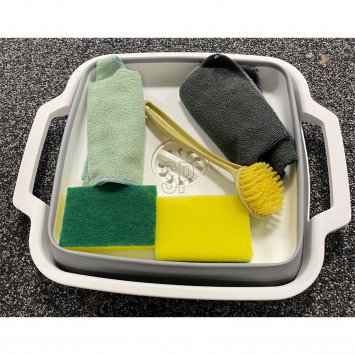 Reinigungsset 6-teilig mit Spülschüssel