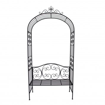 Rosenbogen mit Sitzbank Celia