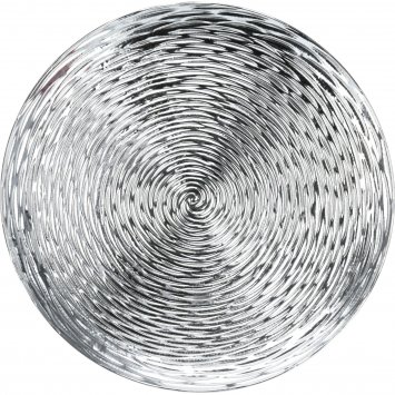 Platzteller Weihnachtsteller silber