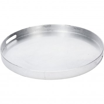 Serviertablett Rund Silber
