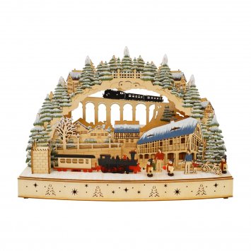 Leuchtbogen LED Eisenbahn Viadukt