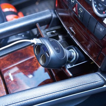 USB-12V-Doppelladeadapter