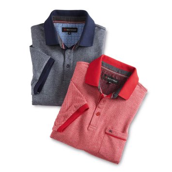 Struktur-Poloshirt