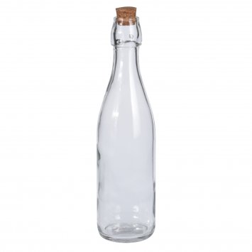 Glasflasche 0,5 Liter mit Korkverschluss