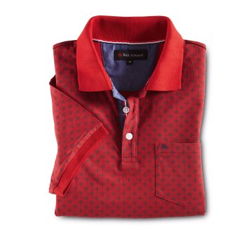 Poloshirt mit Allover-Druck