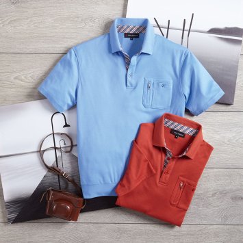 Interlock-Shirt mit Kontrasten