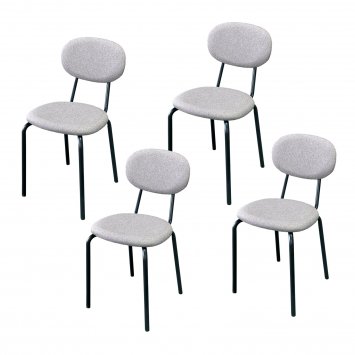 Stuhl Anella Cappucchino 4er-Set