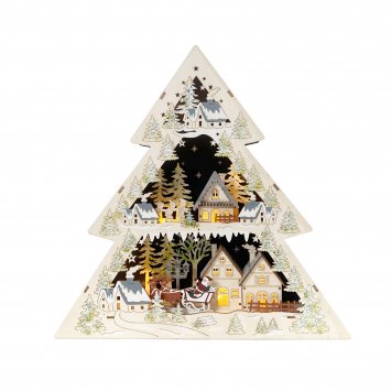 Leuchtspitze Weihnachtsmann zu Besuch